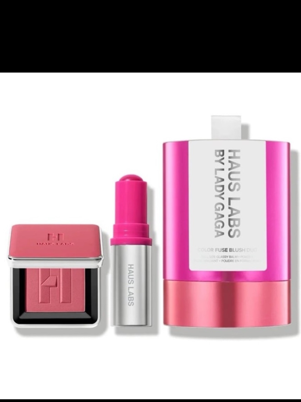 Haus Labs By Lady Gaga Vibrant Pink Color Fuse Blush Duo - Cream Stick & Powder